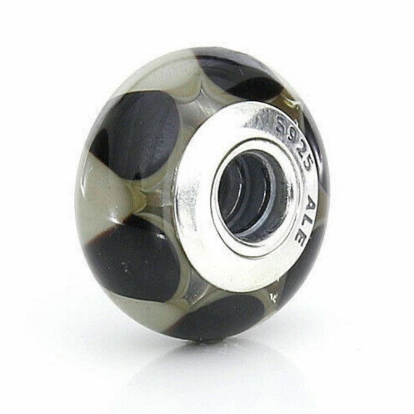 Retired Pandora Captivating Black Murano Charm - Picture 5 of 5